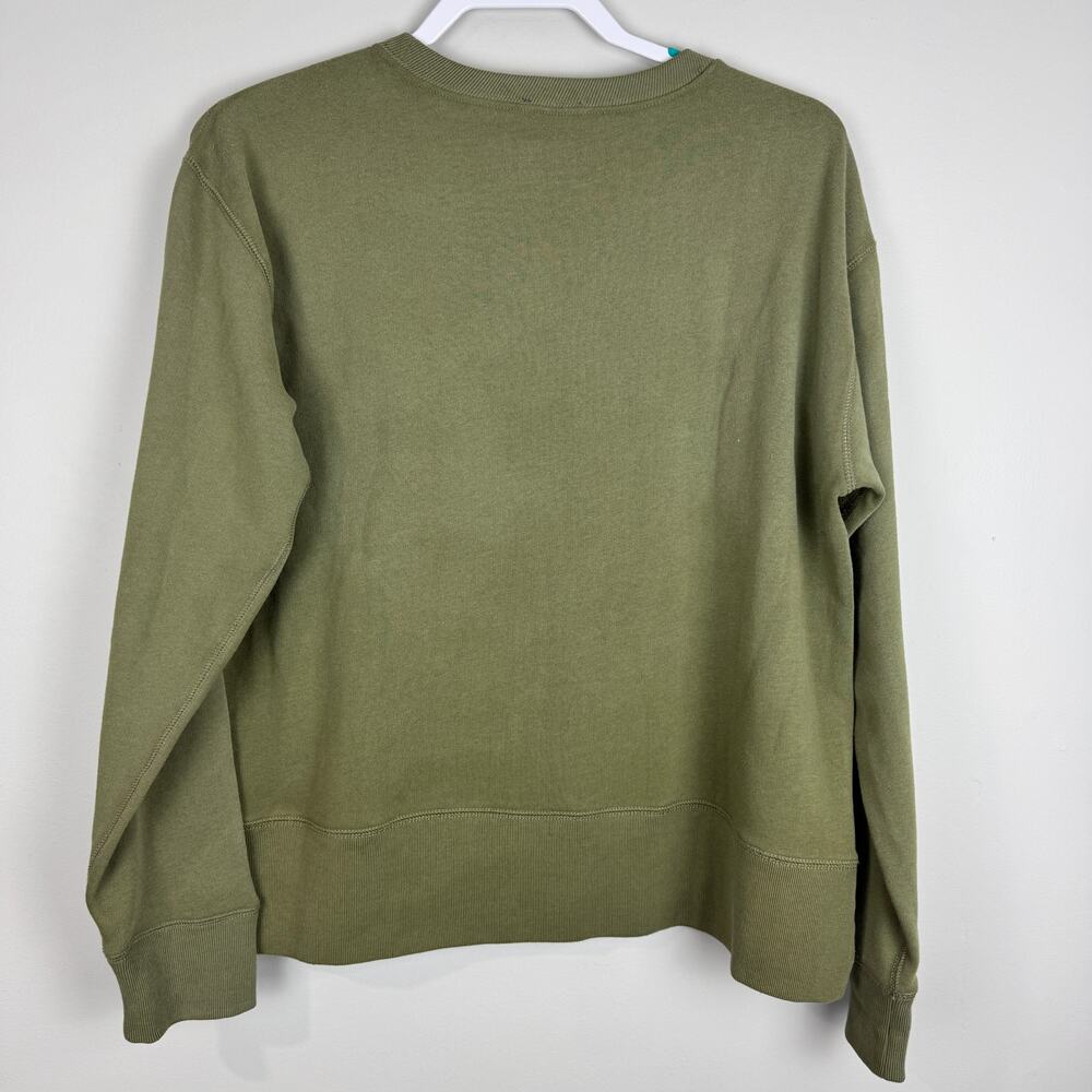 Polo Ralph Lauren Tiger Embroidered Green Sweatshirt Size Medium - Picture 2 of 12